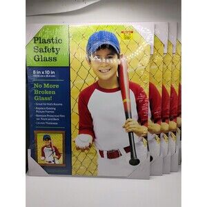 (5) - Hobby Lobby Plastic Safety Glass 8" X 10" Frame Glass Protectors #951988